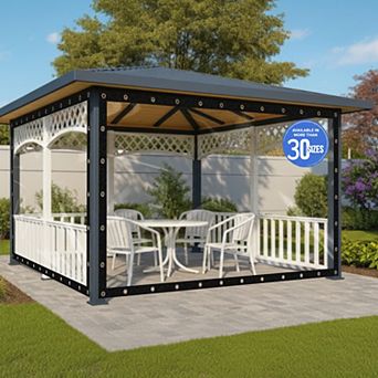 Covers&All Tarp with Grommets, Heavy Duty Waterproof Tarp for Patio, Porch Screens