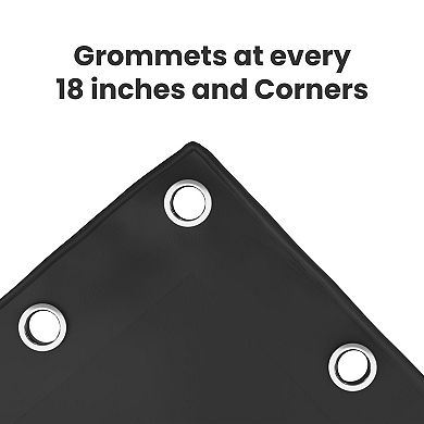 Covers&All Tarp with Grommets, Heavy Duty Outdoor Waterproof Tarps, Tear & UV Resistant