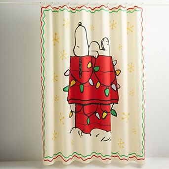St. Nicholas Square® Peanuts Snoopy Holiday House Shower Curtain