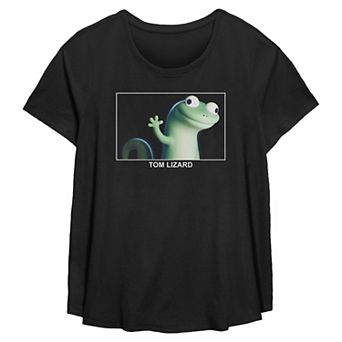 Women's Plus Missy Plus Hoppers Tom Lizard Portrait Graphic Tee
