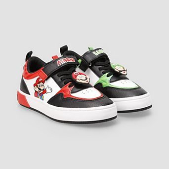 Nintendo Low Court Boys Slip-On Sneakers