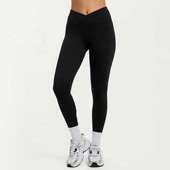 Women's High Waist Crossover Workout Leggings Stretch Athletic Yoga Pants for Training Fitness