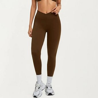 Women's High Waist Crossover Workout Leggings Stretch Athletic Yoga Pants for Training Fitness