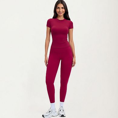 Women's Athletic Leggings with High Waist Stretch Support Workout Yoga Running Training Pants