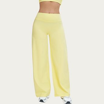 Women's High Waist Wide Leg Yoga Pants Stretch Lounge Workout Training Relaxed Athletic Pants
