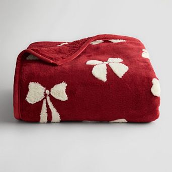 Cuddl Duds® Sherpa High Low Throw Blanket