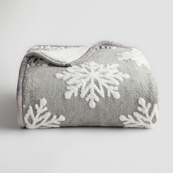 Cuddl Duds® Sherpa High Low Throw Blanket