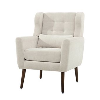 KWPZQEB Accent Chair, Chenille Armchair w/ Upholstered & Pillow, Mordern Lounge Chair for Bedoom