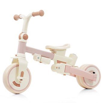 KWPZQEB 7 in 1 Canopy Foldable Baby Tricycle for 12-72 Months, Aluminium Alloy