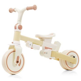 KWPZQEB 7 in 1 Canopy Foldable Baby Tricycle for 12-72 Months, Aluminium Alloy