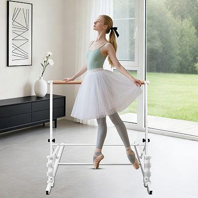 KWPZQEB 3.5FT Adjustable Range Solid Wood Ballet Barre