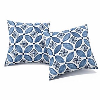 KWPZQEB Vintage Decorative Outdoor Throw Pillows Set of 2, Patio Poolside Furniture