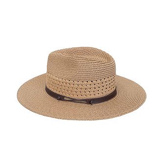 Max Studio Eyelet Straw Panama Hat