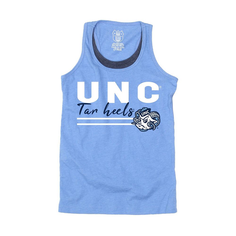 Girls Preschool Wes & Willy Carolina Blue North Carolina Tar Heels ...