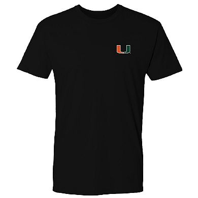 Men's FloGrown Black Miami Hurricanes Best Beach T-Shirt