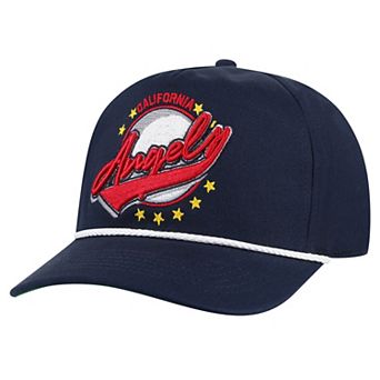 Men's '47 Navy California Angels Cooperstown��Collection Wax Pack Premier Hitch Adjustable Hat