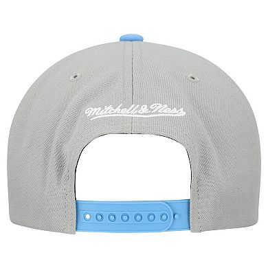 Men's Mitchell & Ness Gray California Angels Cooperstown Collection Basic Flip Snapback Hat