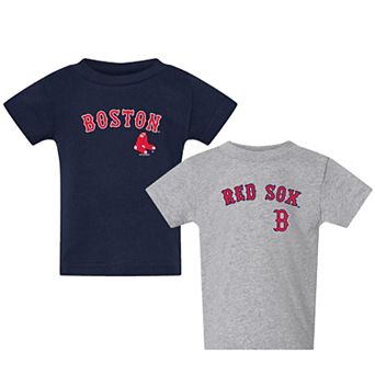 Toddler Navy/Gray Boston Red Sox Logo 2-Pack T-Shirt Set