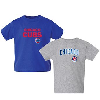 Toddler Royal/Gray Chicago Cubs Logo 2-Pack T-Shirt Set
