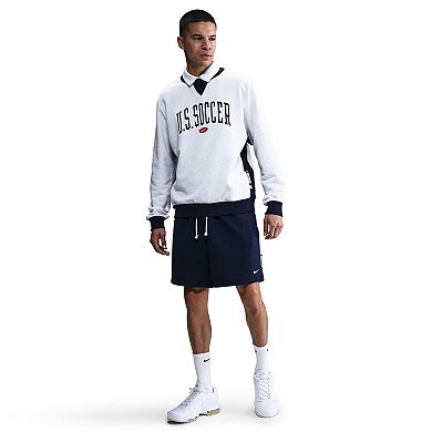 Men's Nike Heather Gray USMNT Standard Issue Pullover Sweatshirt