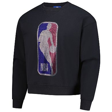 Unisex Terez Charcoal NBA Oversized Gemstone Logo Sweatshirt