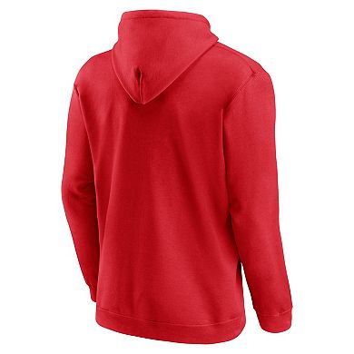 Men's Logo Athletic Red Carolina Hurricanes Essential Hoodie