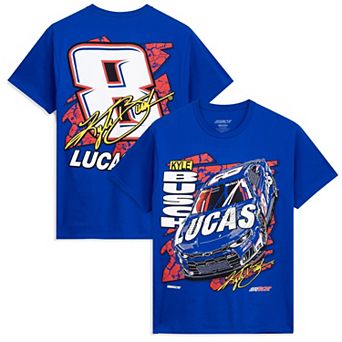 Men's Classic Ink Royal Kyle Busch #8 Lucas Oil Speed T-Shirt