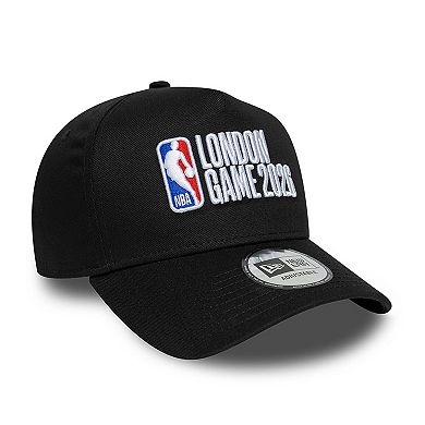 Men's New Era Black 2026 NBA Global Games London A-Frame 9FORTY Adjustable Hat