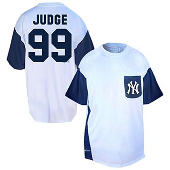 Men's Profile Aaron Judge White/Navy New York Yankees Big & Tall Player Name & Number T-Shirt