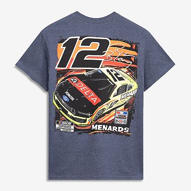 Men's Classic Ink Heather Navy Ryan Blaney #12 Delta T-Shirt