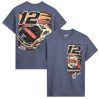 Men's Classic Ink Heather Navy Ryan Blaney #12 Delta T-Shirt