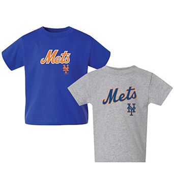Toddler Royal/Gray New York Mets Logo 2-Pack T-Shirt Set