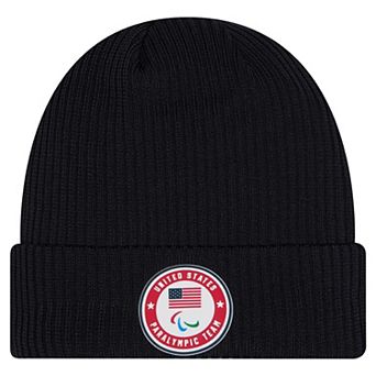 Men's New Era Navy U.S. Paralympics Cuffed Knit Hat