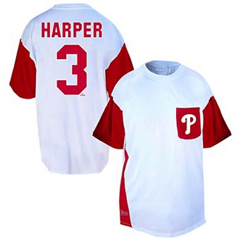 Men's Profile Bryce Harper White/Red Philadelphia Phillies Big & Tall Player Name & Number T-Shirt