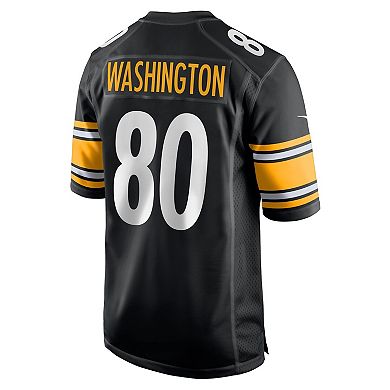 Men's Nike Darnell Washington Black Pittsburgh Steelers Game Jersey