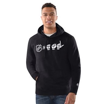 Men's Starter Black NHL ASL Hoodie