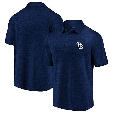 Men's Majestic Navy Tampa Bay Rays Practice Makes Perfect Cool Base Polo