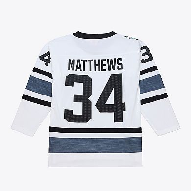 Men's Mitchell & Ness Auston Matthews White 2019 All-Star Game Power Play Jersey