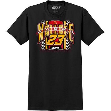 Men's 23XI Racing Black Bubba Wallace McDonald's Car T-Shirt