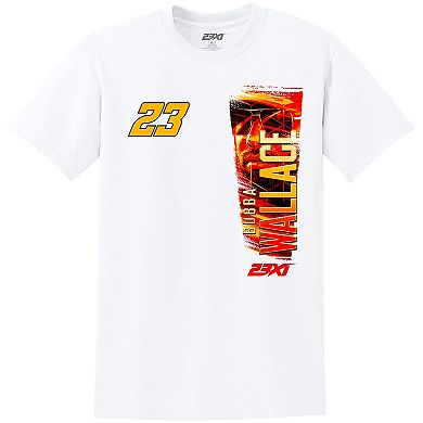 Men's 23XI Racing White Bubba Wallace McDonald's Car T-Shirt