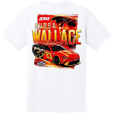 Men's 23XI Racing White Bubba Wallace McDonald's Car T-Shirt