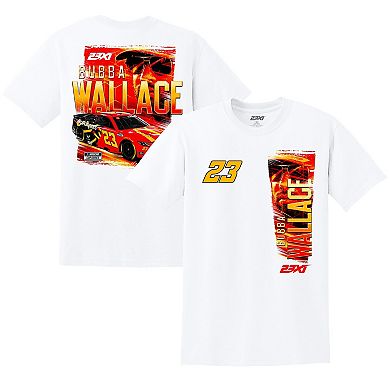 Men's 23XI Racing White Bubba Wallace McDonald's Car T-Shirt