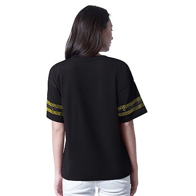 Women's G-III 4Her by Carl Banks Black Ryan Blaney Fan Catch T-Shirt