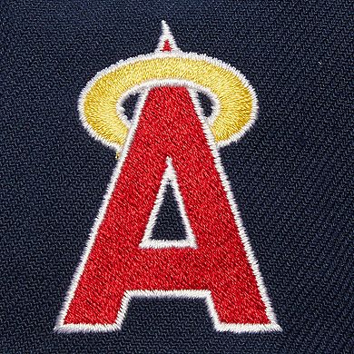 Men's Mitchell & Ness Navy California Angels Team Tagged Snapback Hat