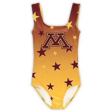 Youth ZooZatz Gold Minnesota Golden Gophers Dance Leotard
