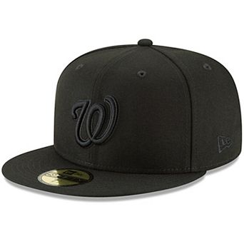 Men's New Era Black Washington Nationals Primary Logo Basic 59FIFTY Fitted Hat