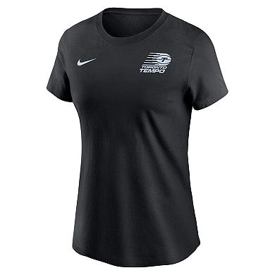 Women's Nike Black Toronto Tempo Logo T-Shirt