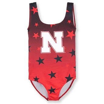 Youth ZooZatz Scarlet Nebraska Huskers Dance Leotard