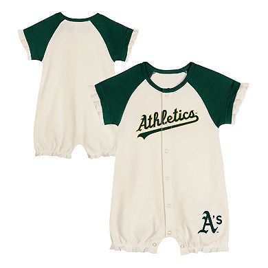 Infant White Athletics Slide Run Raglan Coveralls