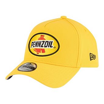 Men's New Era Gold NASCAR Joey Logano Pennzoil 9FORTY A-Frame Adjustable Hat